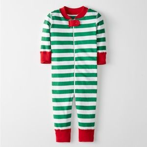 Hanna Anderson Holiday Christmas Striped Baby Zip Sleeper 70cm, 9-12 months